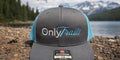 OnlyTrails Richardson 112 Trucker Hat – Grey & Teal Mesh