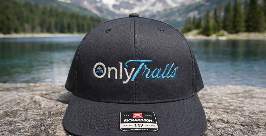OnlyTrails Richardson 112 Trucker Hat – Black