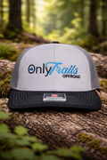 OnlyTrails Richardson 112 Trucker Hat- Grey/ Black